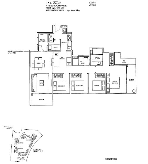 Rivertrees Residences Floor Plan 4 Bedroom Prive Paulng Property